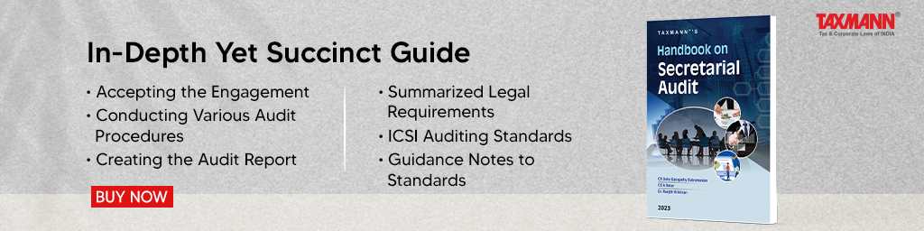 Taxmann's Handbook on Secretarial Audit