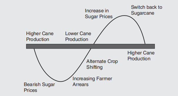  Business cycle of sugar price
