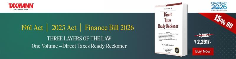 Taxmann's Direct Taxes Ready Reckoner