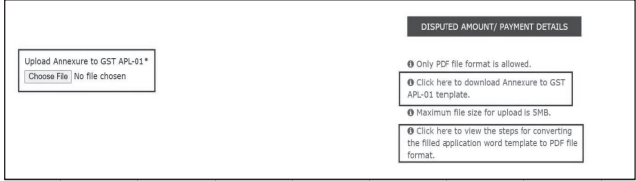 Preparation and uploading of Annexures to appeal