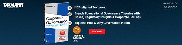 Taxmann's Corporate Governance – Theory and Practice 