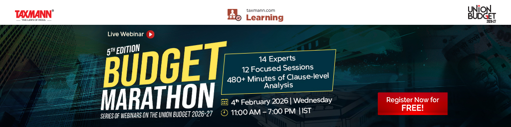 Taxmann's Budget Marathon [5th Edition]—Series of Webinars on the Union Budget 2026-27