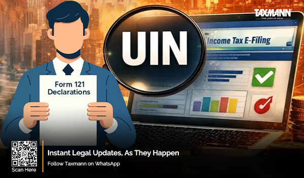 Form 121 UIN CBDT procedure