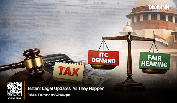 GST ITC fair hearing