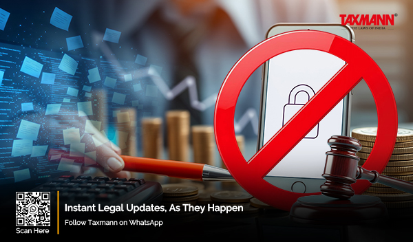 Electronic Credit Ledger Blocking